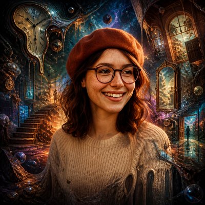 Surrealist Landscape Art Style Style Transfer Example