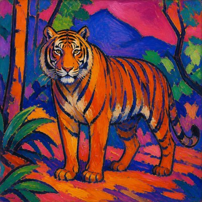 animal standing in natural pose