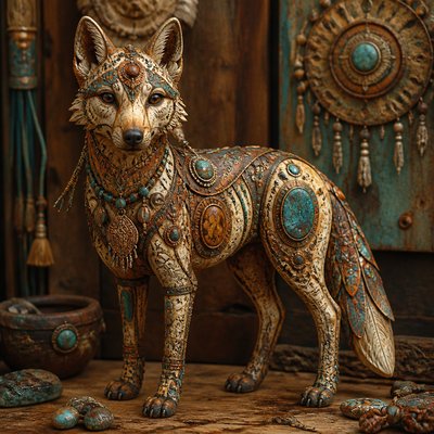 animal standing in natural pose — Bohemian Jewelry Design
