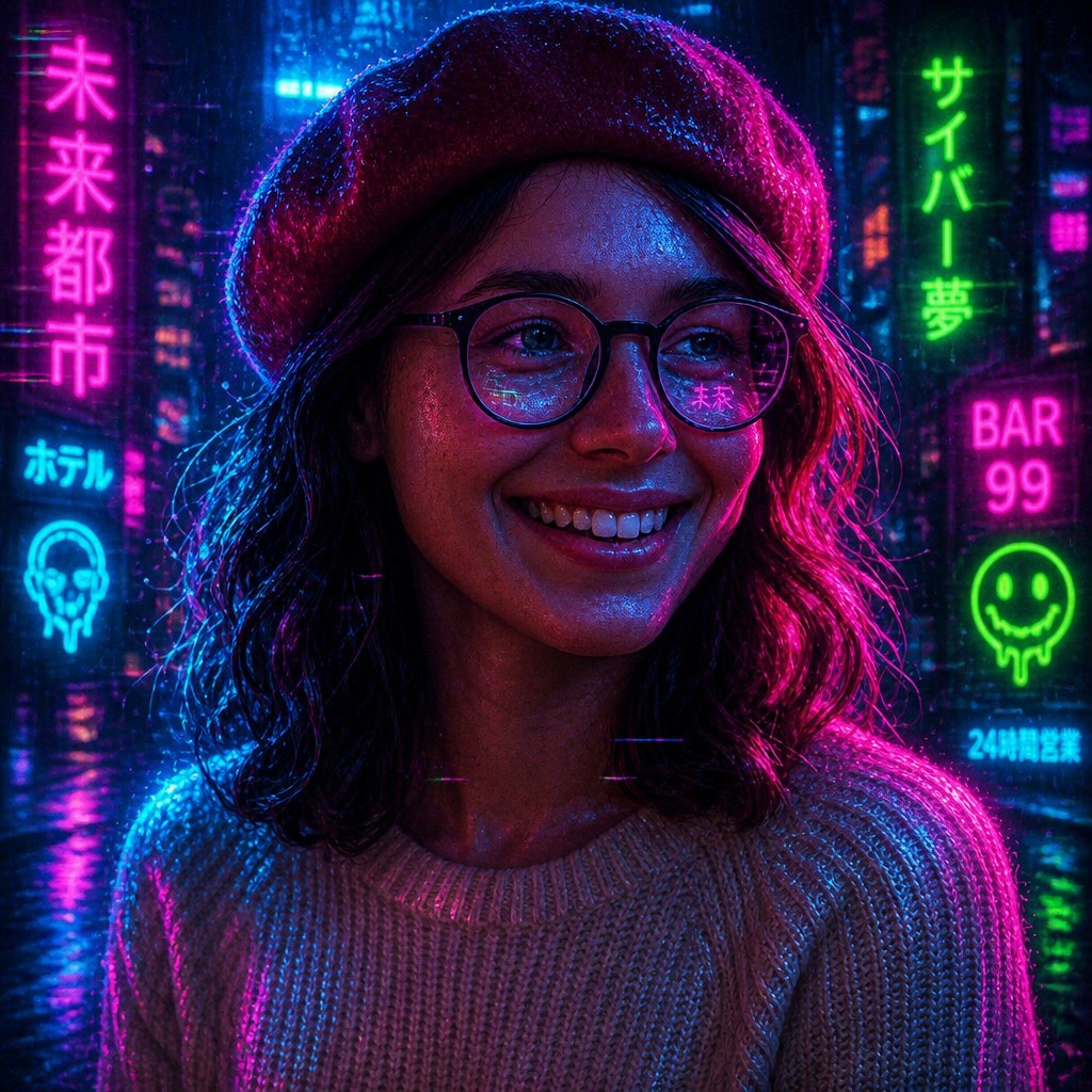 Cyberpunk Art Style Style Transfer Example