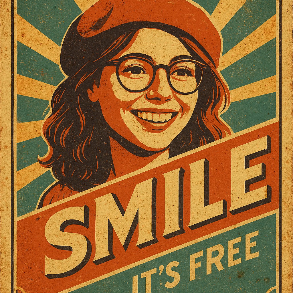 Vintage Poster Design Style Transfer Example