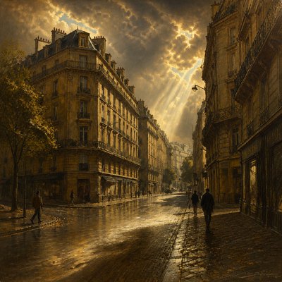 Düsseldorf School Art Style Style Transfer Example