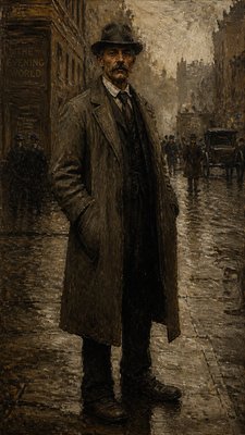 full-length portrait of an elegant figure