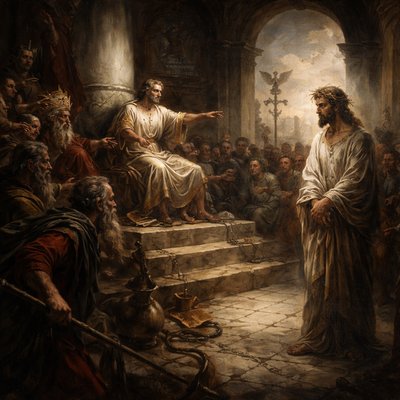 Luke 23:14 (KJV)
14 Said unto them, Ye have brought this man unto me, as one that perverteth the people: and, behold, I, having examined him before you, have found no fault in this man touching those things whereof ye accuse him:
