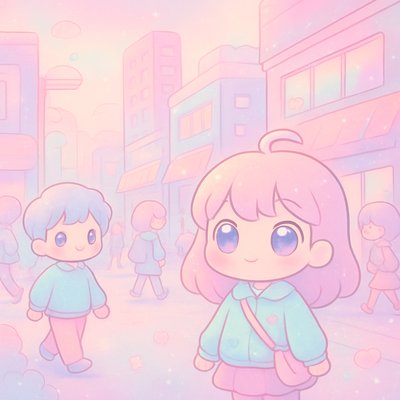 urban street with city activity