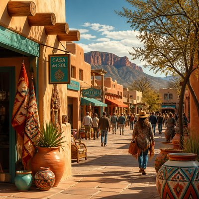 urban street with city activity