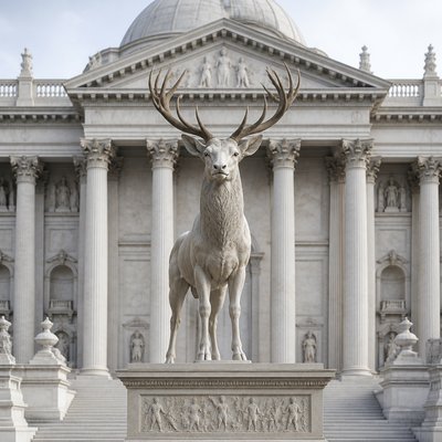 animal standing in natural pose — Neoclassical Architecture