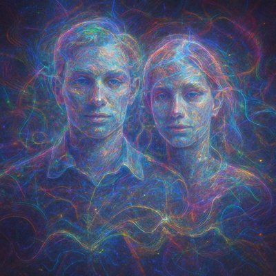 portrait of two people together