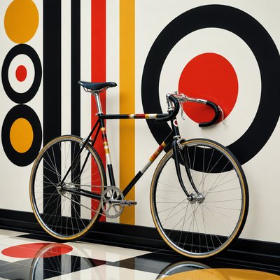 bicyle resting against a wall — Mod Aesthetic