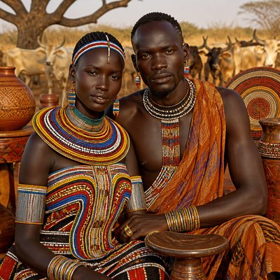 portrait of two people together