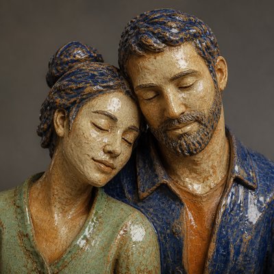portrait of two people together