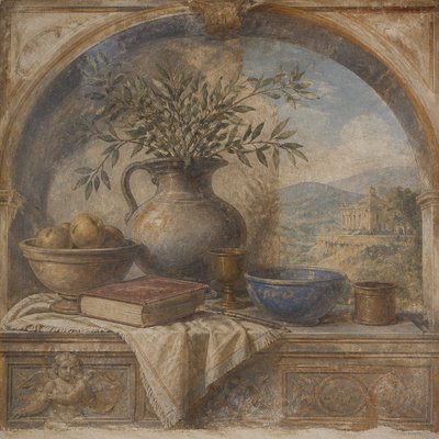 still life with everyday objects