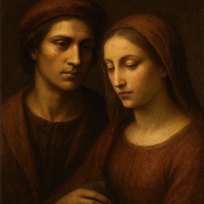 portrait of two people together