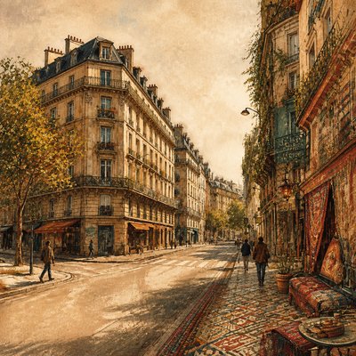 Bohemian Interior Design Style Transfer Example