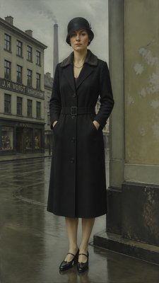 full-length portrait of an elegant figure