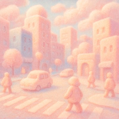 urban street with city activity