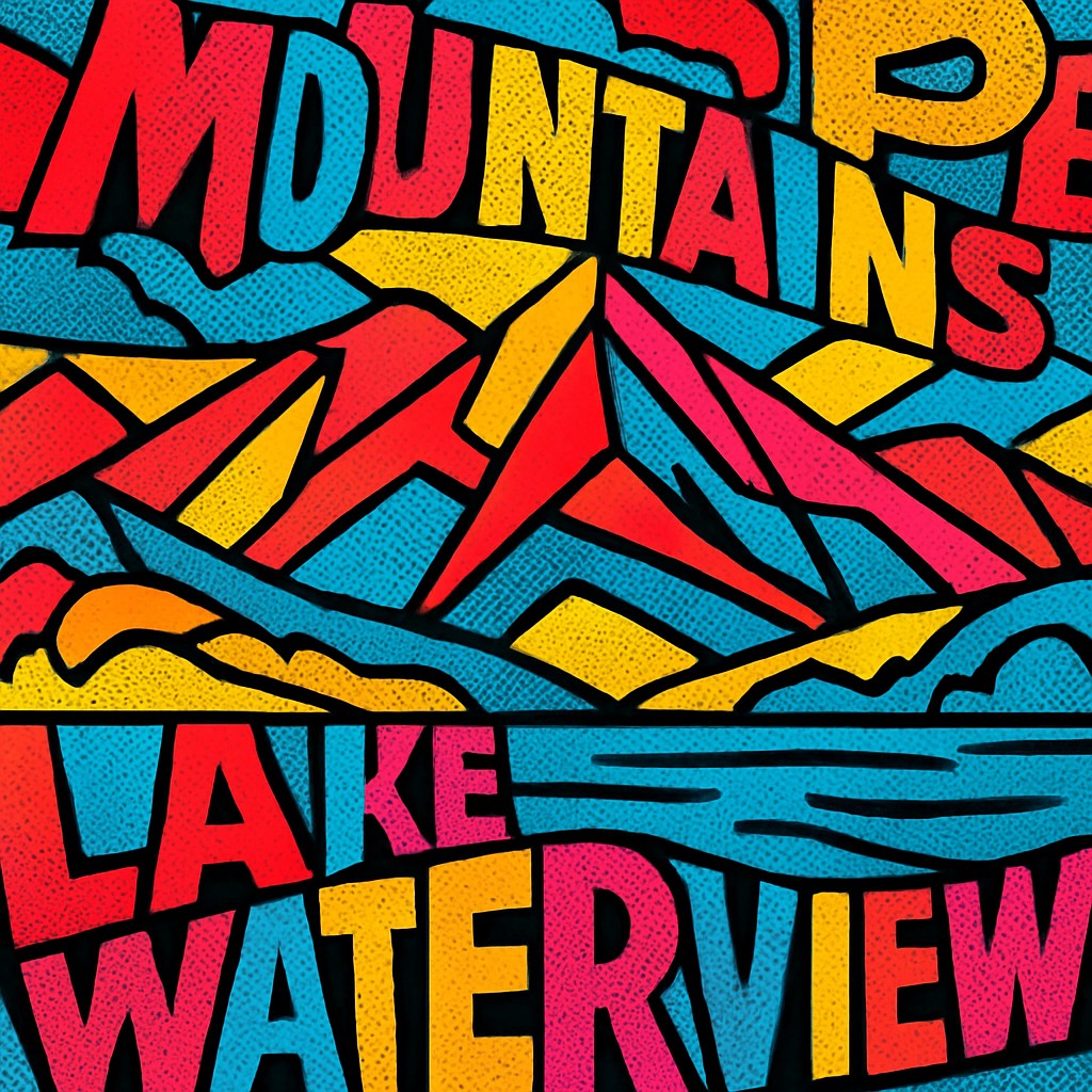serene landscape with mountains and water