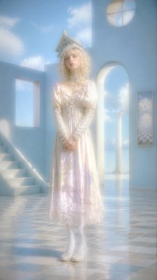 full-length portrait of an elegant figure