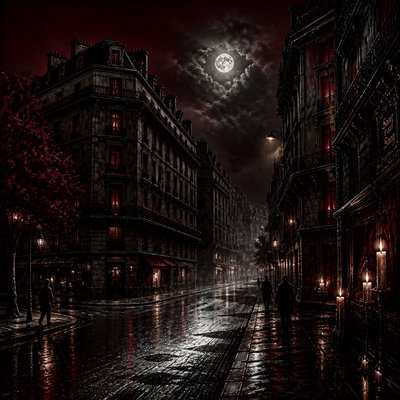 Vampirecore Aesthetic Style Transfer Example