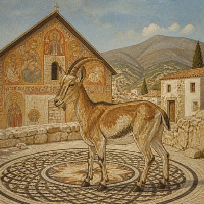 animal standing in natural pose — Cypriot Art Style