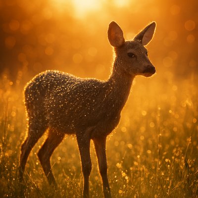 animal standing in natural pose