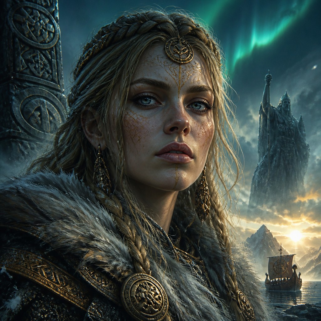Norse Fantasy Art AI art example
