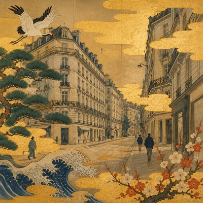 Edo Period Art Style Style Transfer Example