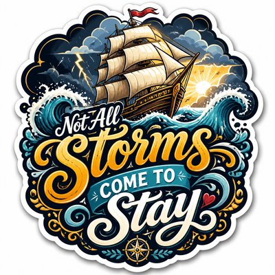 sailing ship on a stormy sea