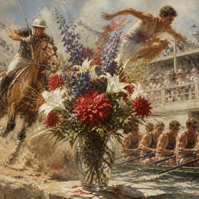 bouquet of flowers in a glass vase