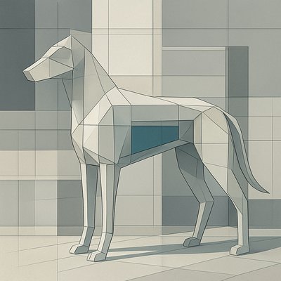 animal standing in natural pose