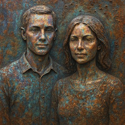 portrait of two people together