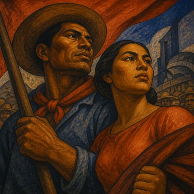 portrait of two people together