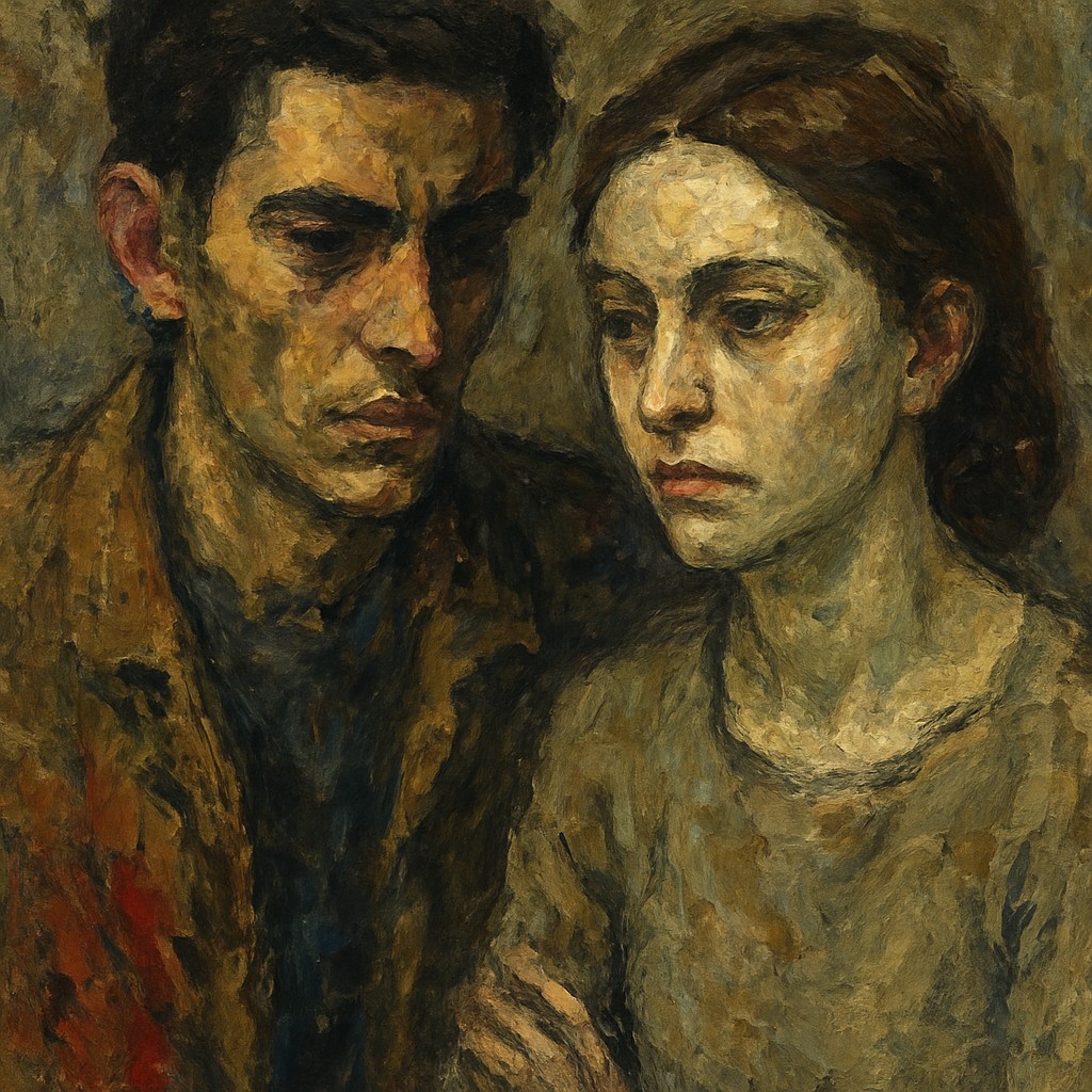 portrait of two people together
