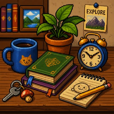 still life with everyday objects