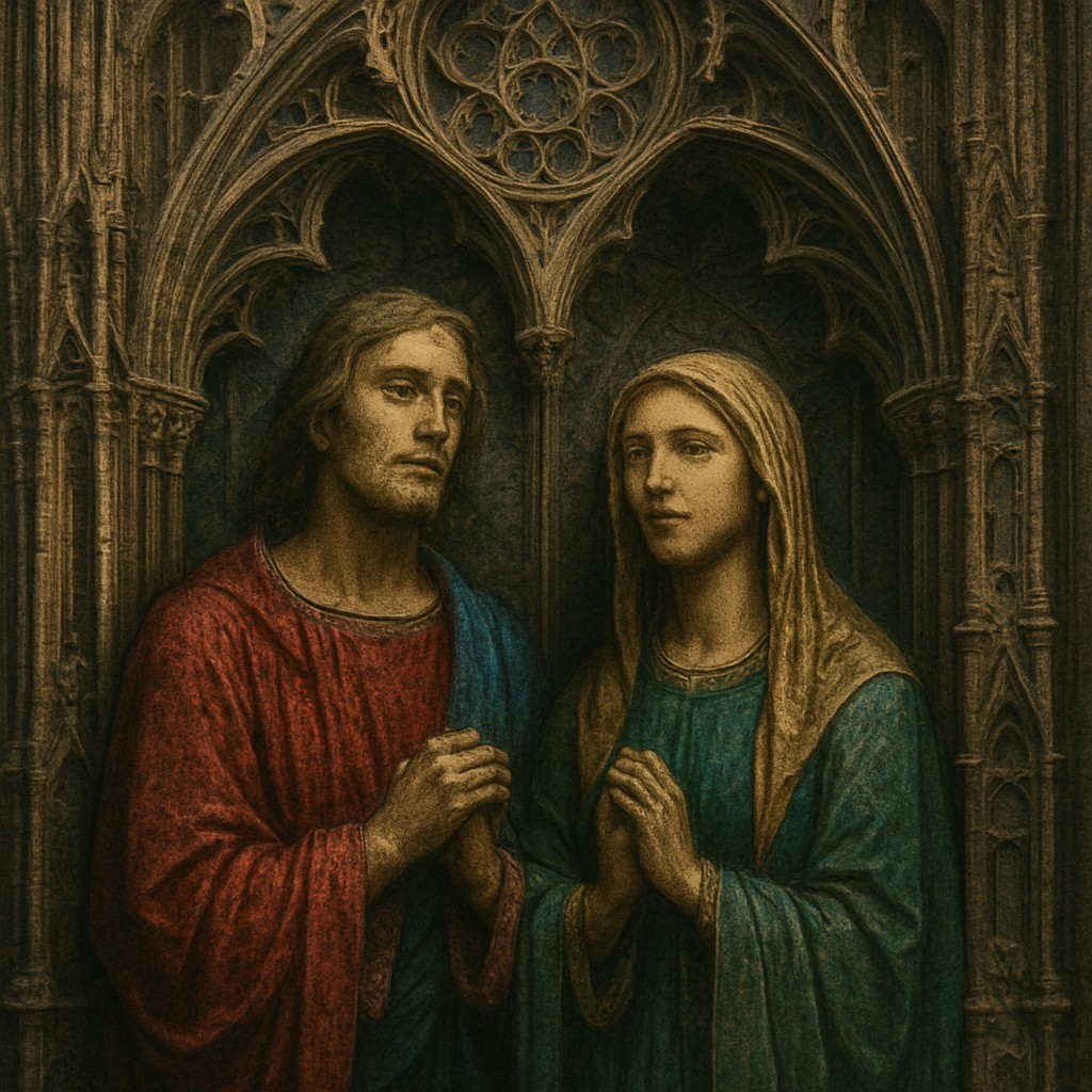 portrait of two people together