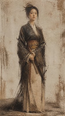 full-length portrait of an elegant figure