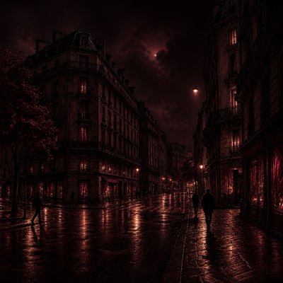 Dark Feminine Aesthetic Style Transfer Example