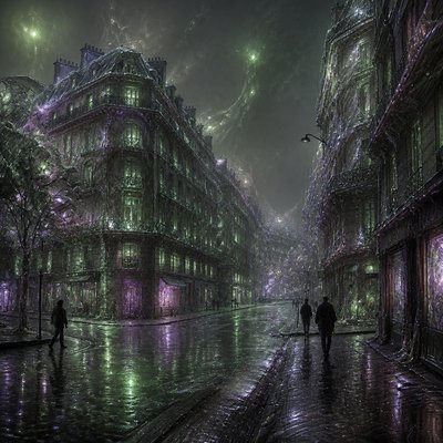 Biopunk Sci-Fi Art Style Transfer Example