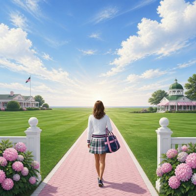 a solitary figure walking toward a glowing horizon across an empty plain, moody atmosphere, no text or lettering