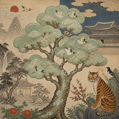 a tree in nature — Seoul Art Style