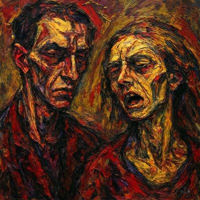 portrait of two people together
