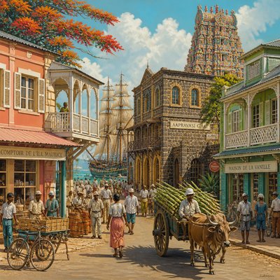 urban street with city activity