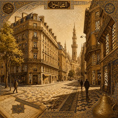 Cairo Art Style Style Transfer Example