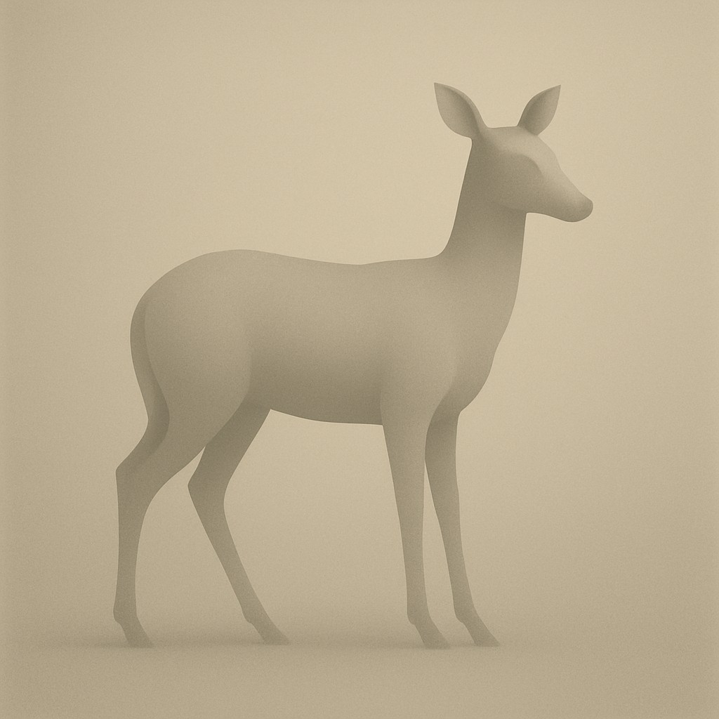 animal standing in natural pose