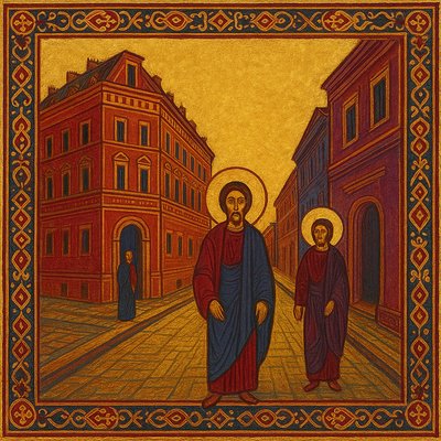 Byzantine Art Style Style Transfer Example