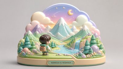 sweeping panoramic landscape with a dramatic sky