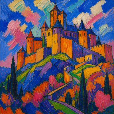 majestic castle on a hilltop
