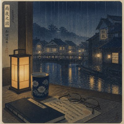 still life with everyday objects — Shin-hanga Print Style