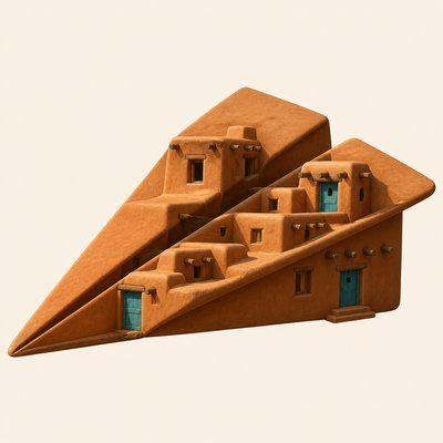 a paper plane, clean minimal composition on a plain background, no text