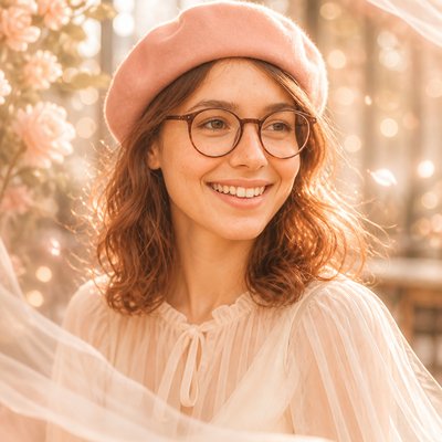 Light Feminine Aesthetic Style Transfer Example